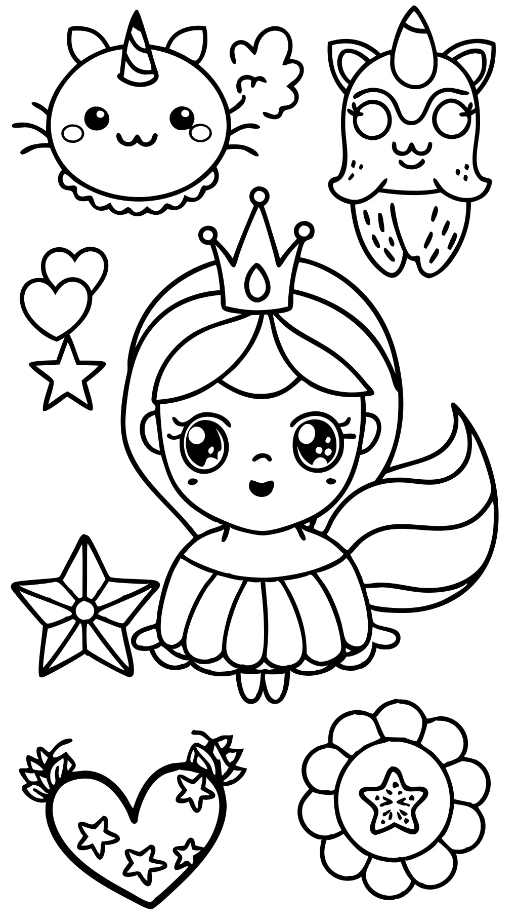 cool easy coloring pages for girls